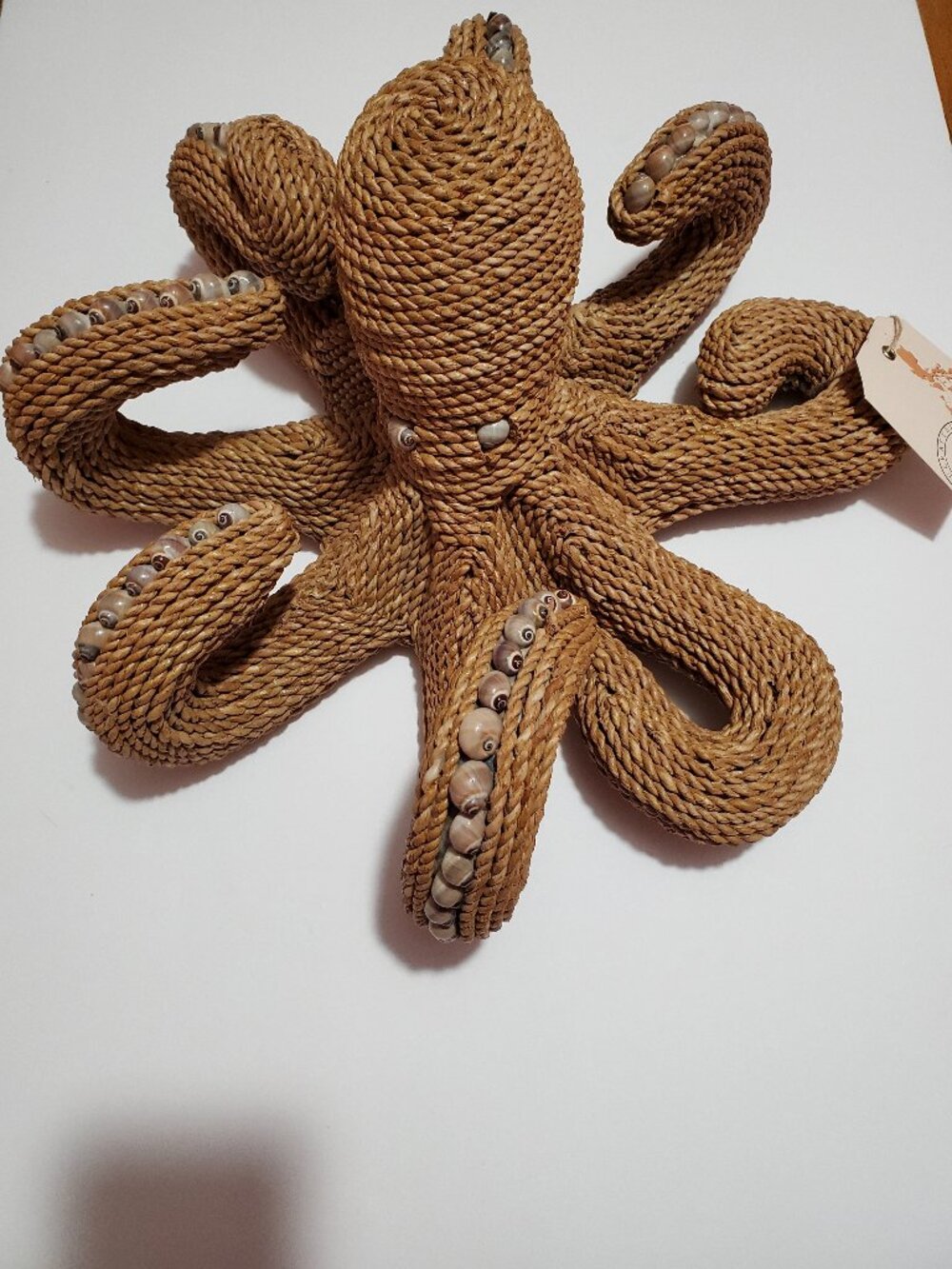 Rattan Octopus Sculpture Centerpiece